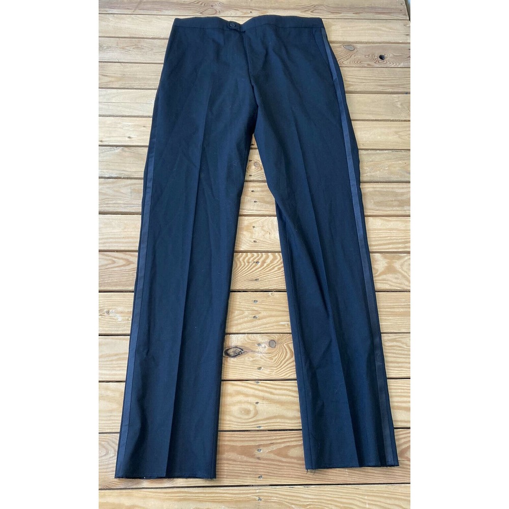 New JB BRITCHES Flat Front Wool Dress Pants 34x36